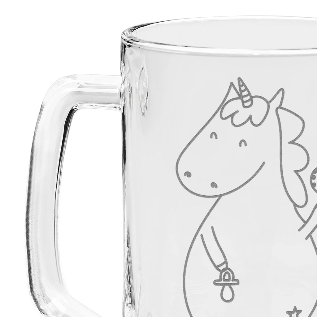 Engraved Beer Mug unicorn infant unicorn, unicorns, first child, offspring, baby happiness, birth present, birth gift, mother, kids, birthday, baby, parents, birth