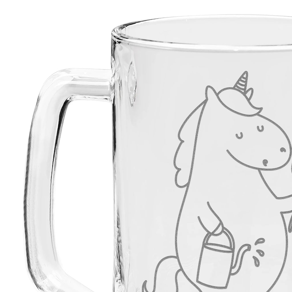 Engraved Beer Mug unicorn gardener unicorn, unicorns, Girlfriend gift, garden, Watering-Can, Unicorn, gardener present, Flower, gardener gift