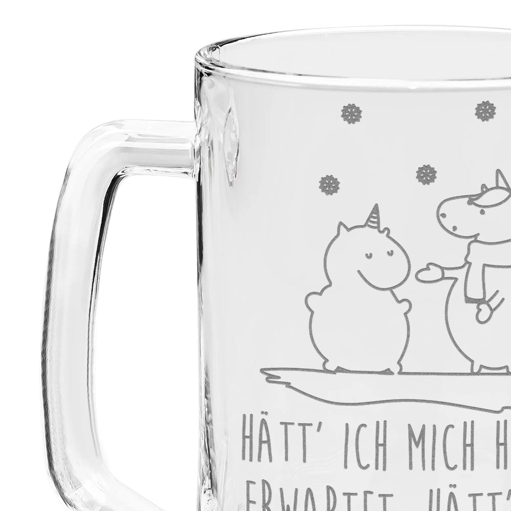 Engraved Beer Mug unicorn snowman unicorn, unicorns, Christmas, Gloves, present, Winter, Unicorn, Christmas Motif, Cold, Cake, X-Mas, winter gift, Snowman, Cap, Snow