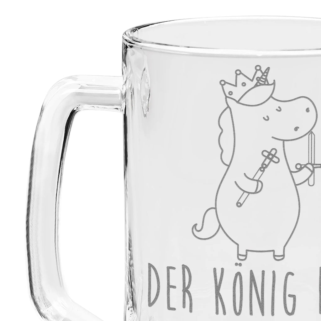 Grawerowany Kufel Piwa jednorożec Król z mieczem Jednorożec, jednorożce, dekoracje jednorożca, jednorożec