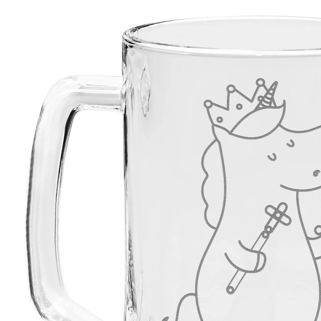 Grawerowany Kufel Piwa jednorożec Król z mieczem Jednorożec, jednorożce, dekoracje jednorożca, jednorożec