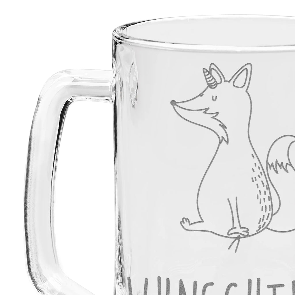 Personalized Engraved Beer Mug unicorn Wish unicorn, unicorns, fox, foxycorn, foxes, fox horns