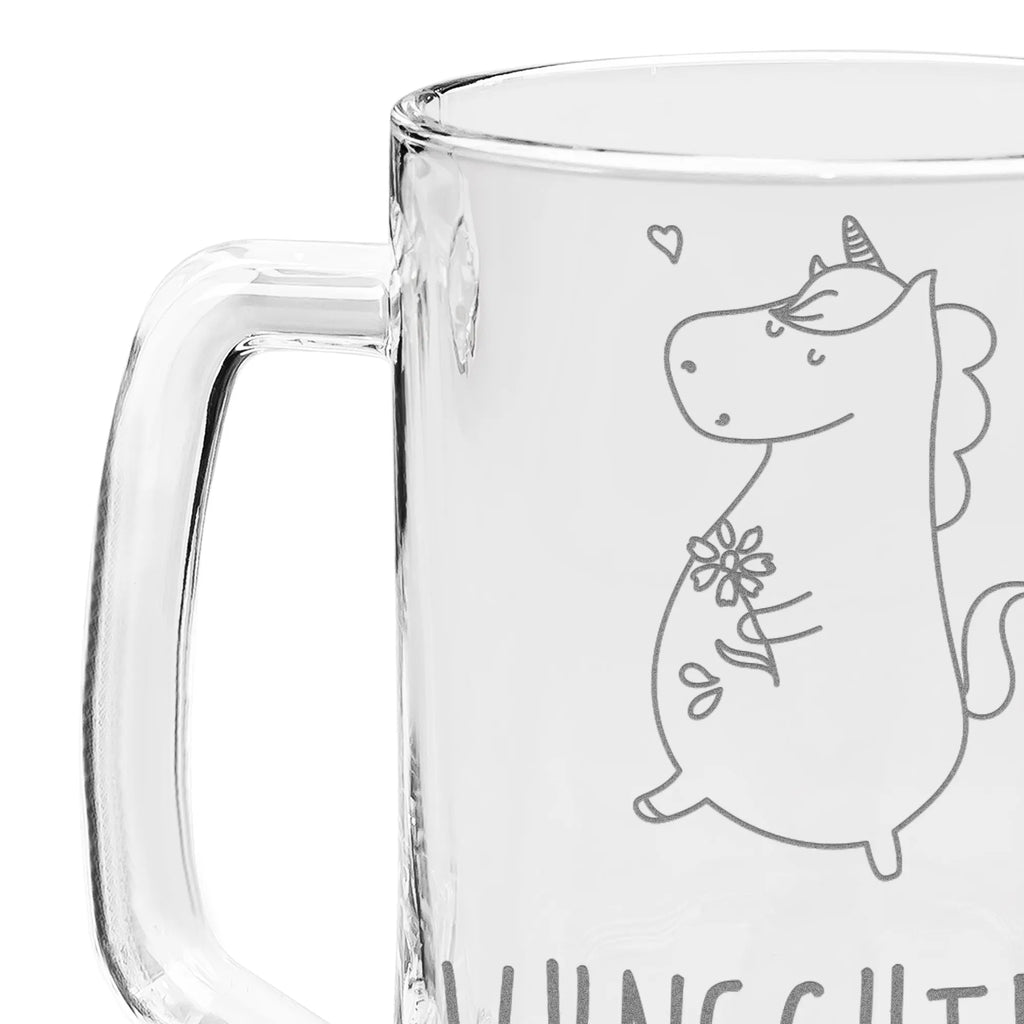 Personalizowany kufel do piwa z grawerem Jednorożec spacer Jednorożec, jednorożce, dekoracje jednorożca, jednorożec