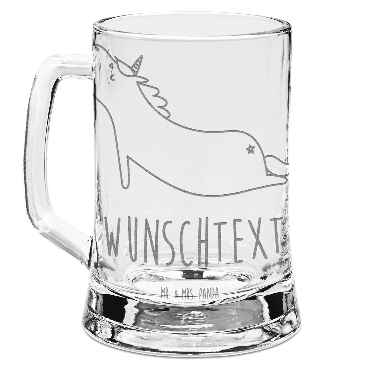 Personalized Engraved Beer Mug unicorn yoga mindfulness, gift, relaxation, present, sweet, sports