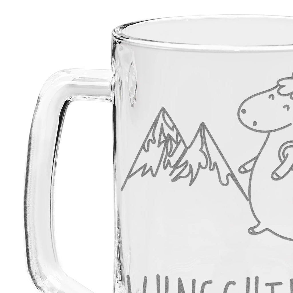 Personalizowany kufel do piwa z grawerem jednorożec alpinista Jednorożec, jednorożce, dekoracje jednorożca, jednorożec