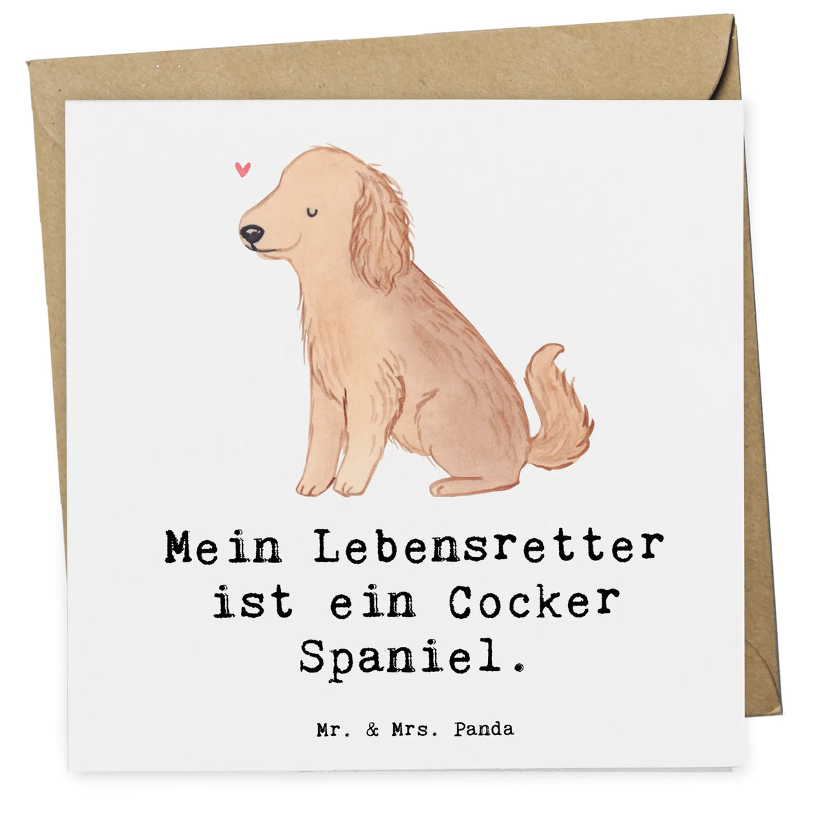 Karta Deluxe Cocker Spaniel Ratujący życie
