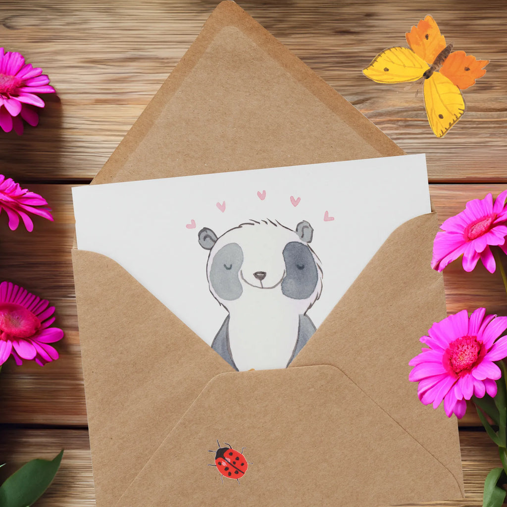 Deluxe Karte Panda Shopping Einladungskarte, Glückwunschkarte, Hochzeitskarte, Geburtstagskarte, Karte, Klappkarte, Hochwertige Klappkarte, Grußkarte, Hochwertige Grußkarte, Geschenk, Sport, Sportart, Hobby, Schenken, Danke, Dankeschön, Auszeichnung, Gewinn, Sportler, shoppen, Shopping, einkaufen