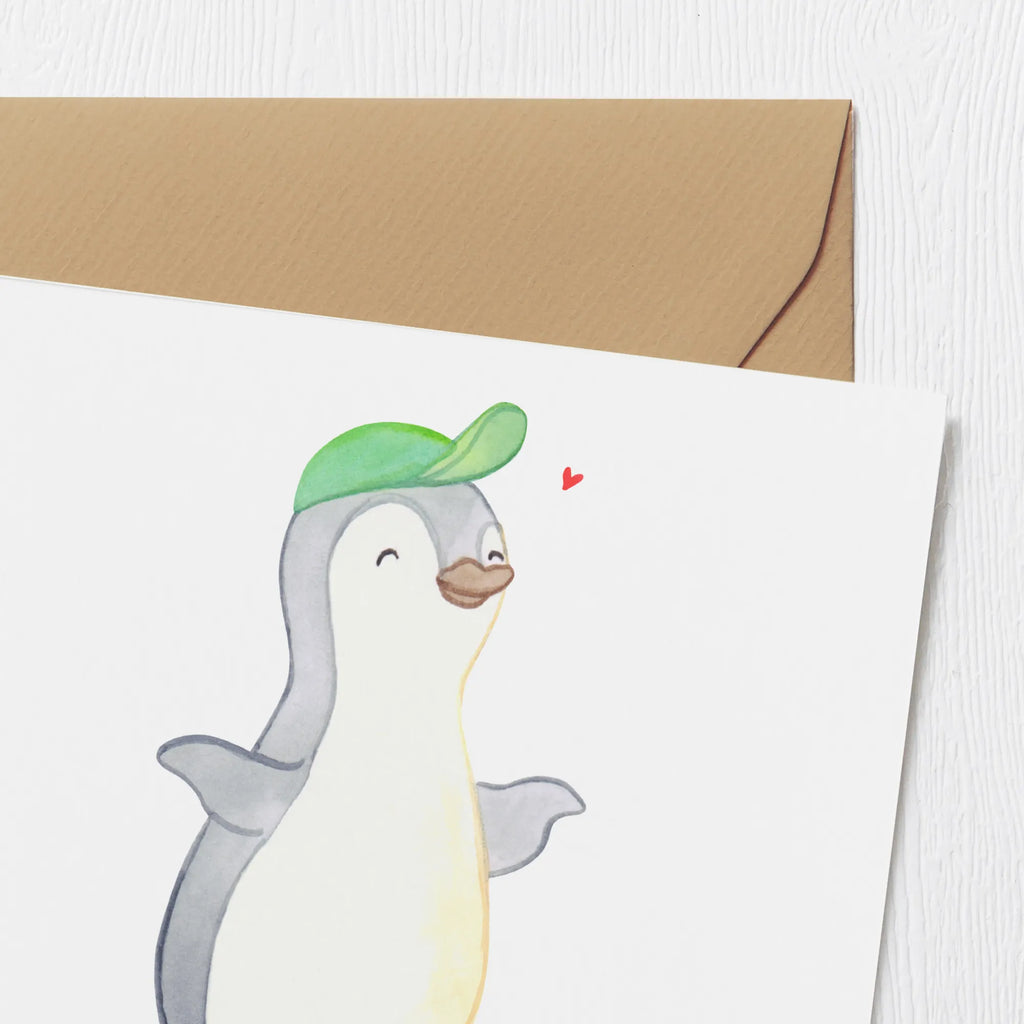 Deluxe Karte Pinguin Skateboarden Hochzeitskarte, Hochwertige Klappkarte, Hochwertige Grußkarte, Karte, Klappkarte, Glückwunschkarte, Grußkarte, Geburtstagskarte, Einladungskarte, Geschenk, Sport, Sportart, Hobby, Schenken, Danke, Dankeschön, Auszeichnung, Gewinn, Sportler, Skateplatz, Skateboard, Skateboarden, Skaten, Skateboard fahren