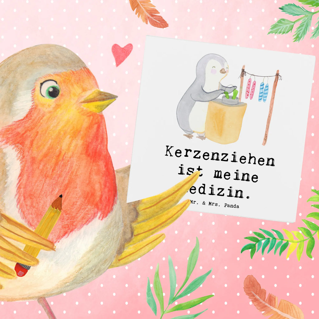 Deluxe Karte Pinguin Kerzenziehen Geburtstagskarte, Hochwertige Grußkarte, Grußkarte, Einladungskarte, Glückwunschkarte, Hochzeitskarte, Hochwertige Klappkarte, Karte, Klappkarte, Geschenk, Sport, Sportart, Hobby, Schenken, Danke, Dankeschön, Auszeichnung, Gewinn, Sportler, Kerzen ziehen. DIY, Kerzenziehen, Deko basteln
