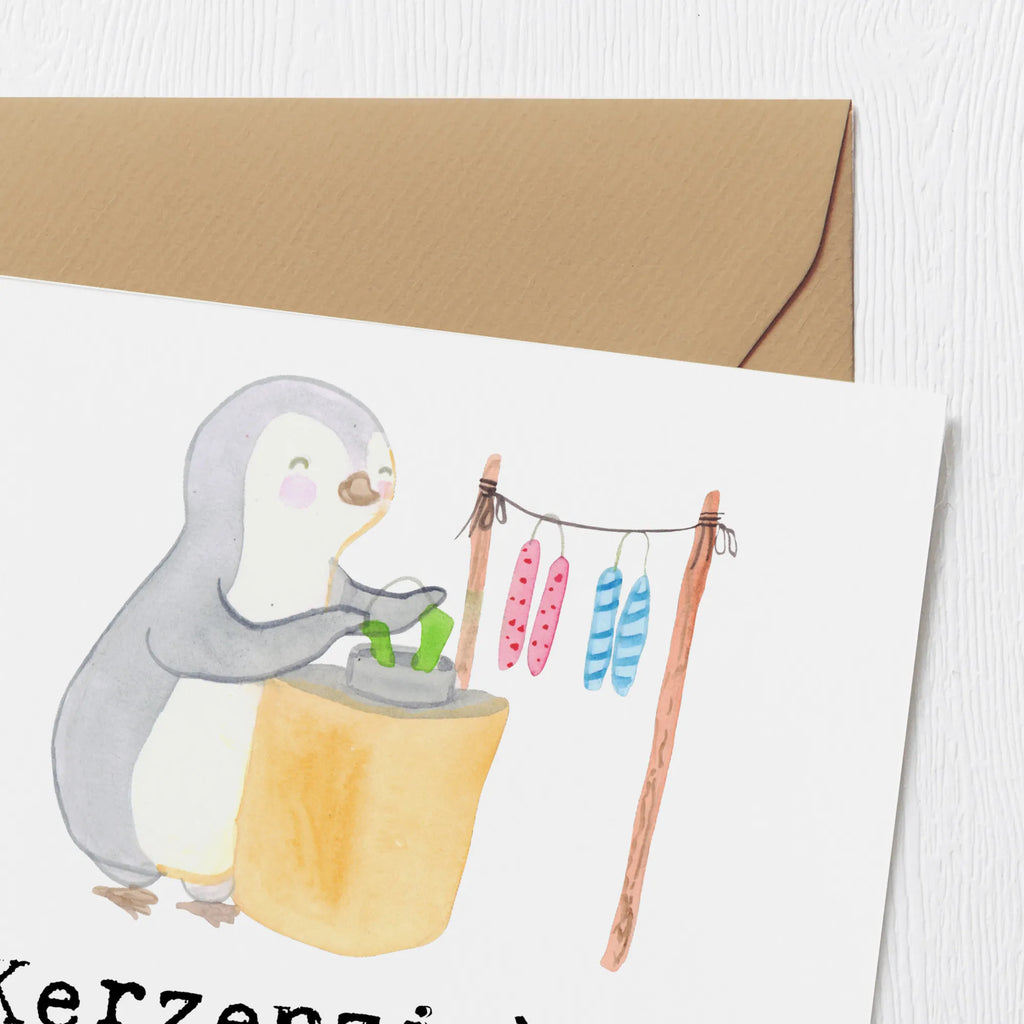 Deluxe Karte Pinguin Kerzenziehen Geburtstagskarte, Hochwertige Grußkarte, Grußkarte, Einladungskarte, Glückwunschkarte, Hochzeitskarte, Hochwertige Klappkarte, Karte, Klappkarte, Geschenk, Sport, Sportart, Hobby, Schenken, Danke, Dankeschön, Auszeichnung, Gewinn, Sportler, Kerzen ziehen. DIY, Kerzenziehen, Deko basteln