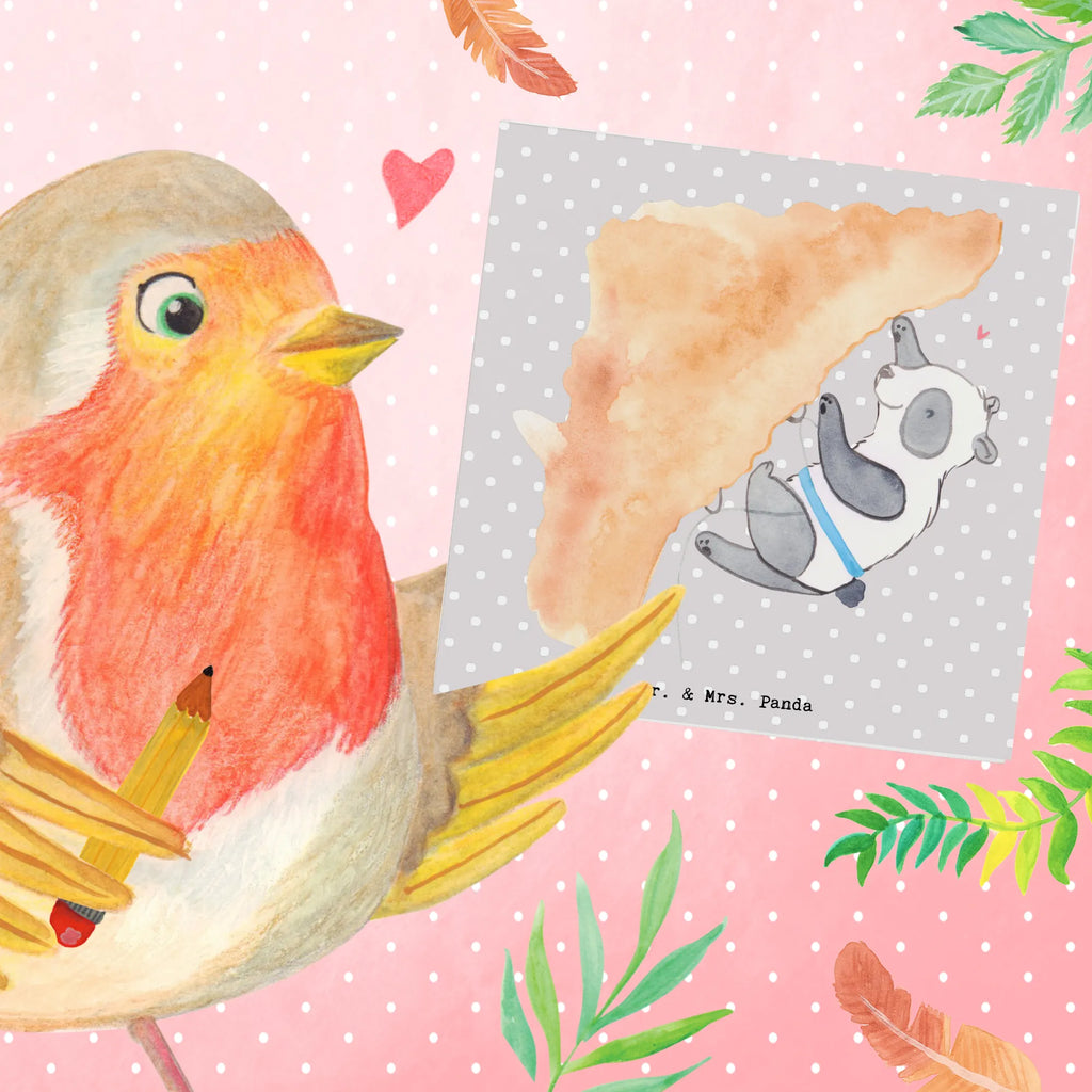 Deluxe Card panda Climb Hochwertige Grußkarte, Karte, Hochwertige Klappkarte, Klappkarte, Einladungskarte, Glückwunschkarte, Hochzeitskarte, Geburtstagskarte, Grußkarte, Geschenk, Sport, Sportart, Hobby, Schenken, Danke, Dankeschön, Auszeichnung, Gewinn, Sportler, Kletterhalle, Bouldern, Klettersport, Klettern