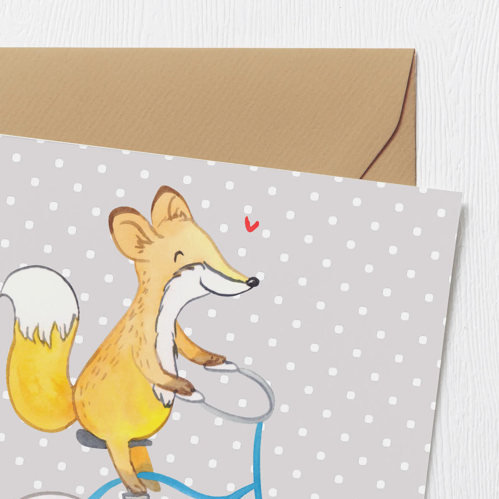 Deluxe Karte Fuchs Fahrrad fahren Hochzeitskarte, Grußkarte, Einladungskarte, Hochwertige Klappkarte, Karte, Glückwunschkarte, Klappkarte, Geburtstagskarte, Hochwertige Grußkarte, Geschenk, Sport, Sportart, Hobby, Schenken, Danke, Dankeschön, Auszeichnung, Gewinn, Sportler, Radeln, Radsport, Trekking, Mountainbiking, Fahrrad fahren