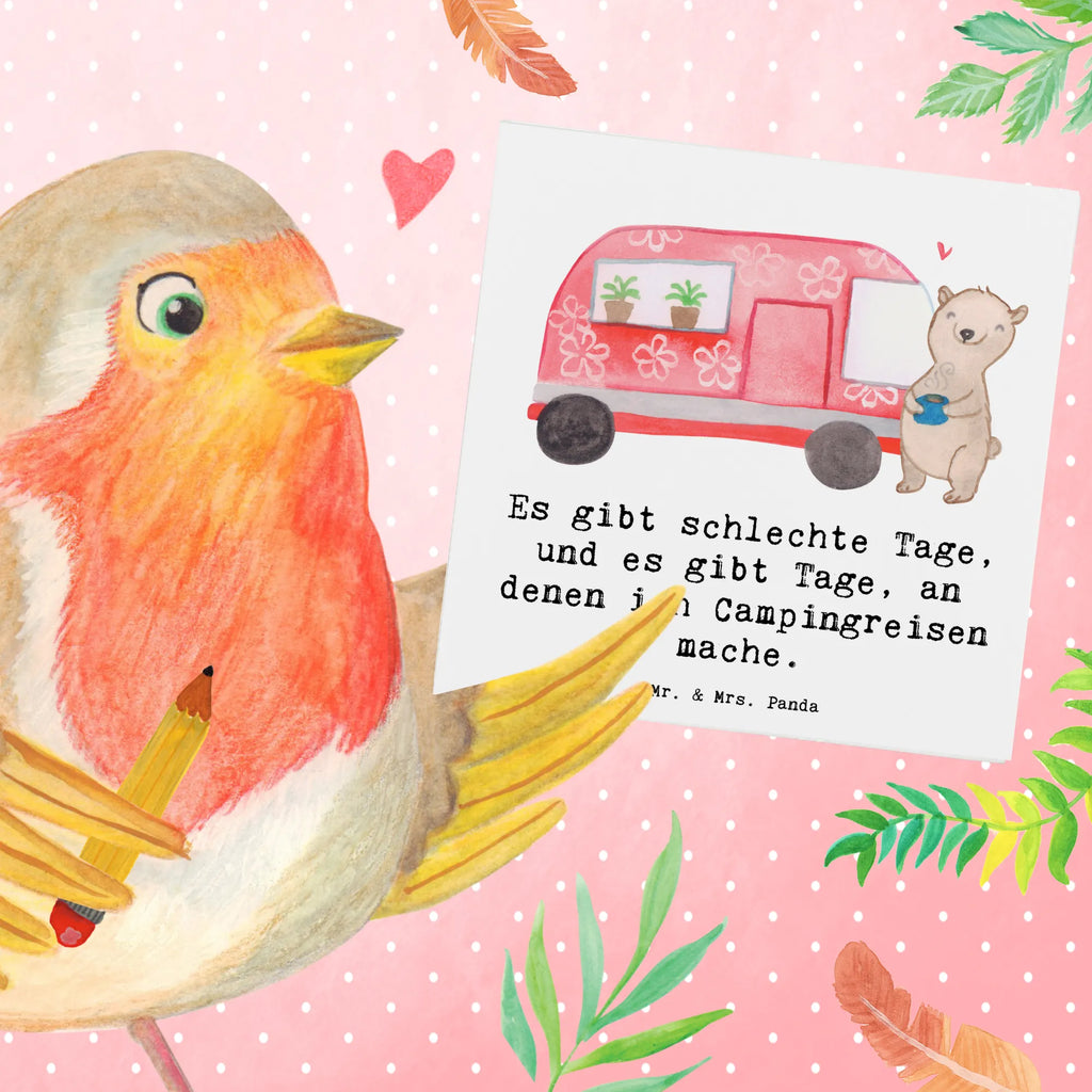 Deluxe Karte Bär Camper Hochwertige Klappkarte, Karte, Hochzeitskarte, Klappkarte, Hochwertige Grußkarte, Geburtstagskarte, Grußkarte, Glückwunschkarte, Einladungskarte, Geschenk, Sport, Sportart, Hobby, Schenken, Danke, Dankeschön, Auszeichnung, Gewinn, Sportler, Roadtrip, Campen, Wohnmobil, Campingplatz, Camper, Urlaub, Zelten