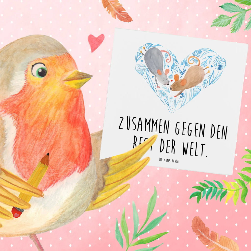 Deluxe Card Marriage mice heart Klappkarte, Karte, Geburtstagskarte, Hochwertige Grußkarte, Hochzeitskarte, Einladungskarte, Hochwertige Klappkarte, Glückwunschkarte, Grußkarte, Hochzeit, Hochzeitsgeschenk, Ehe, Hochzeitsfeier, Trauung, Trauungsgeschenk, Verlobungsfeier, Verlobungsgeschenk, Hochzeitsgeschenkideen, Hochzeitsgeschenke für Brautpaar, Paargeschenk, Freundin, Paar, Mäuse, Freund, Liebe, Maus