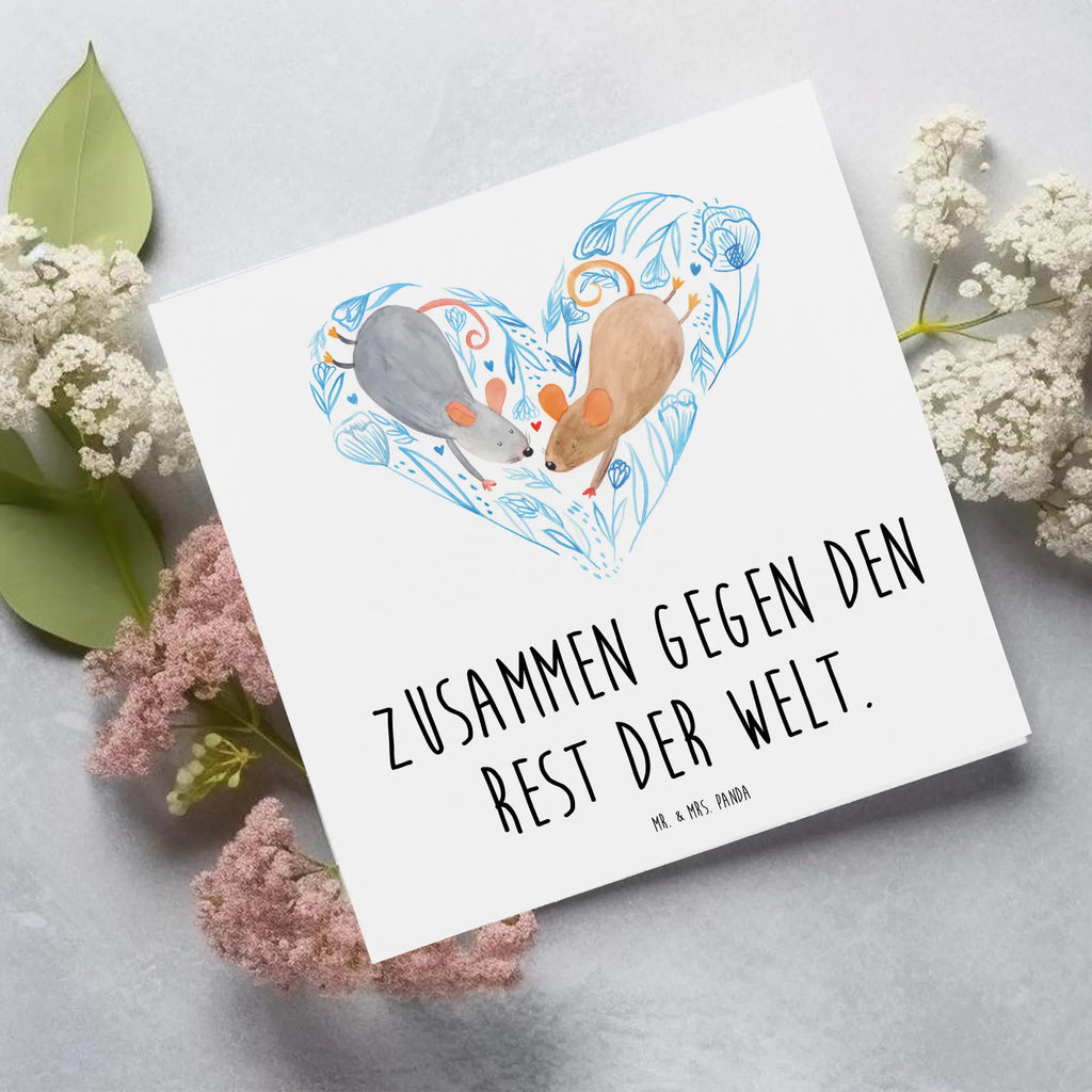 Deluxe Card Marriage mice heart Klappkarte, Karte, Geburtstagskarte, Hochwertige Grußkarte, Hochzeitskarte, Einladungskarte, Hochwertige Klappkarte, Glückwunschkarte, Grußkarte, Hochzeit, Hochzeitsgeschenk, Ehe, Hochzeitsfeier, Trauung, Trauungsgeschenk, Verlobungsfeier, Verlobungsgeschenk, Hochzeitsgeschenkideen, Hochzeitsgeschenke für Brautpaar, Paargeschenk, Freundin, Paar, Mäuse, Freund, Liebe, Maus