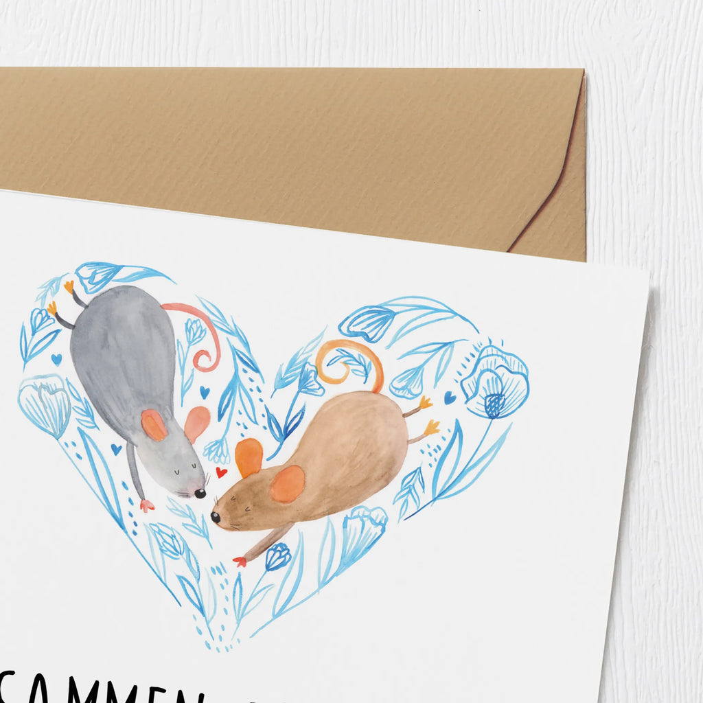 Deluxe Card Marriage mice heart Klappkarte, Karte, Geburtstagskarte, Hochwertige Grußkarte, Hochzeitskarte, Einladungskarte, Hochwertige Klappkarte, Glückwunschkarte, Grußkarte, Hochzeit, Hochzeitsgeschenk, Ehe, Hochzeitsfeier, Trauung, Trauungsgeschenk, Verlobungsfeier, Verlobungsgeschenk, Hochzeitsgeschenkideen, Hochzeitsgeschenke für Brautpaar, Paargeschenk, Freundin, Paar, Mäuse, Freund, Liebe, Maus