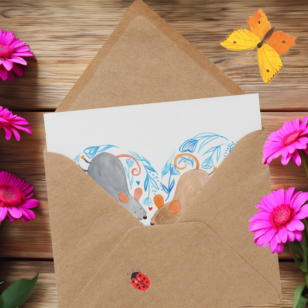 Deluxe Card Marriage mice heart Klappkarte, Karte, Geburtstagskarte, Hochwertige Grußkarte, Hochzeitskarte, Einladungskarte, Hochwertige Klappkarte, Glückwunschkarte, Grußkarte, Hochzeit, Hochzeitsgeschenk, Ehe, Hochzeitsfeier, Trauung, Trauungsgeschenk, Verlobungsfeier, Verlobungsgeschenk, Hochzeitsgeschenkideen, Hochzeitsgeschenke für Brautpaar, Paargeschenk, Freundin, Paar, Mäuse, Freund, Liebe, Maus