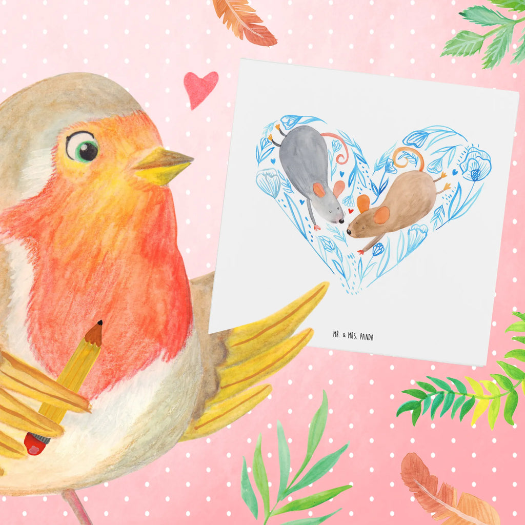 Deluxe Card Marriage mice heart Klappkarte, Karte, Geburtstagskarte, Hochwertige Grußkarte, Hochzeitskarte, Einladungskarte, Hochwertige Klappkarte, Glückwunschkarte, Grußkarte, Hochzeit, Hochzeitsgeschenk, Ehe, Hochzeitsfeier, Trauung, Trauungsgeschenk, Verlobungsfeier, Verlobungsgeschenk, Hochzeitsgeschenkideen, Hochzeitsgeschenke für Brautpaar, Paargeschenk, Freundin, Paar, Mäuse, Freund, Liebe, Maus