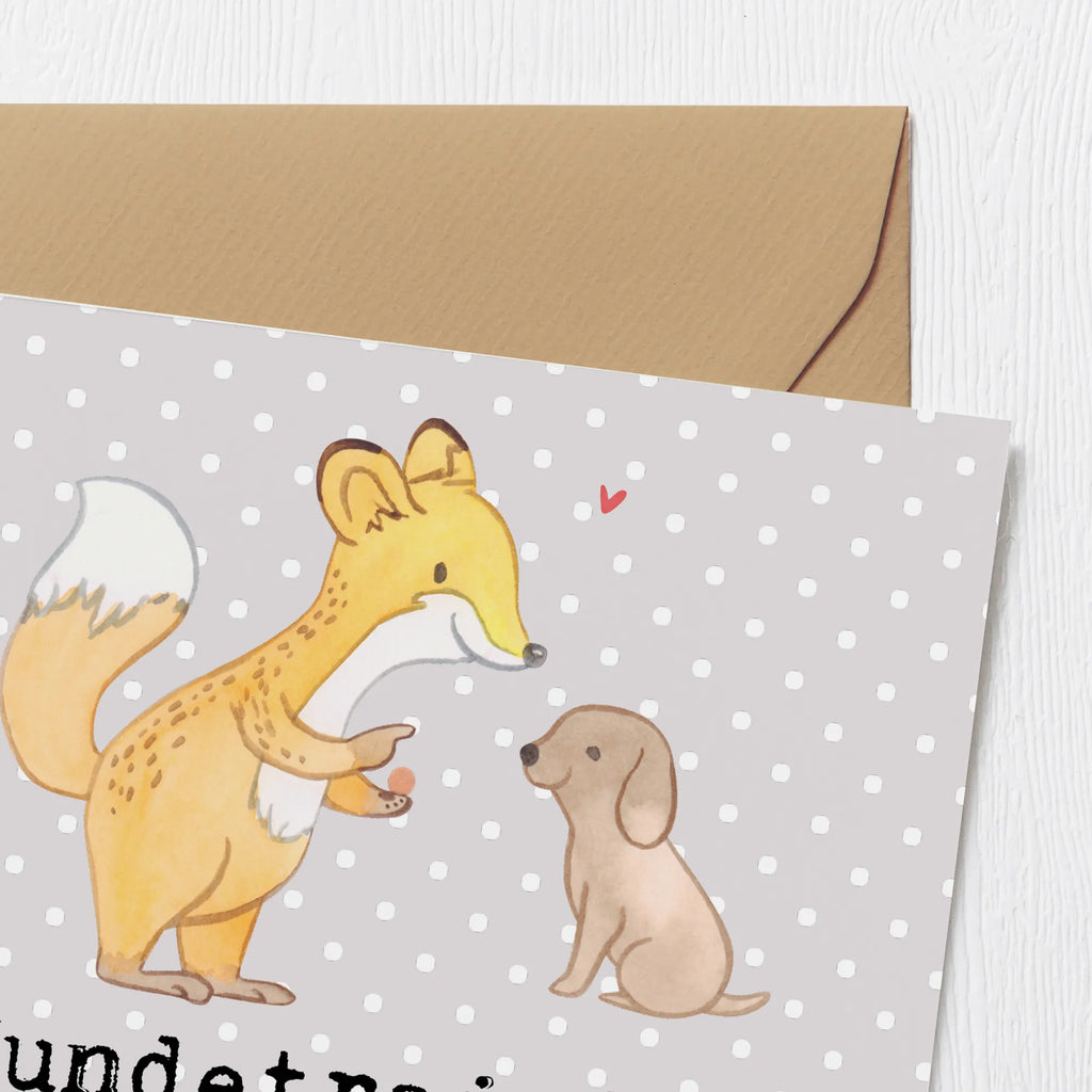 Deluxe Karte Fuchs Hundetraining Glückwunschkarte, anlasskarte, doppelkarte, Klappkarte, Grußkarte, faltkarte, Geschenk, Danke, Auszeichnung, Hobby, Schenken, Sportler, Gewinn, Sportart, Sport, Dankeschön, Hundeprüfung, Hundeschule, Hundeerziehung, Hundetraining, Welpenschule