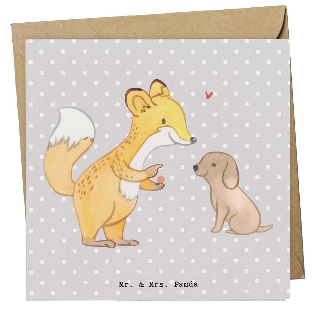 Deluxe Karte Fuchs Hundetraining Glückwunschkarte, anlasskarte, doppelkarte, Klappkarte, Grußkarte, faltkarte, Geschenk, Danke, Auszeichnung, Hobby, Schenken, Sportler, Gewinn, Sportart, Sport, Dankeschön, Hundeprüfung, Hundeschule, Hundeerziehung, Hundetraining, Welpenschule