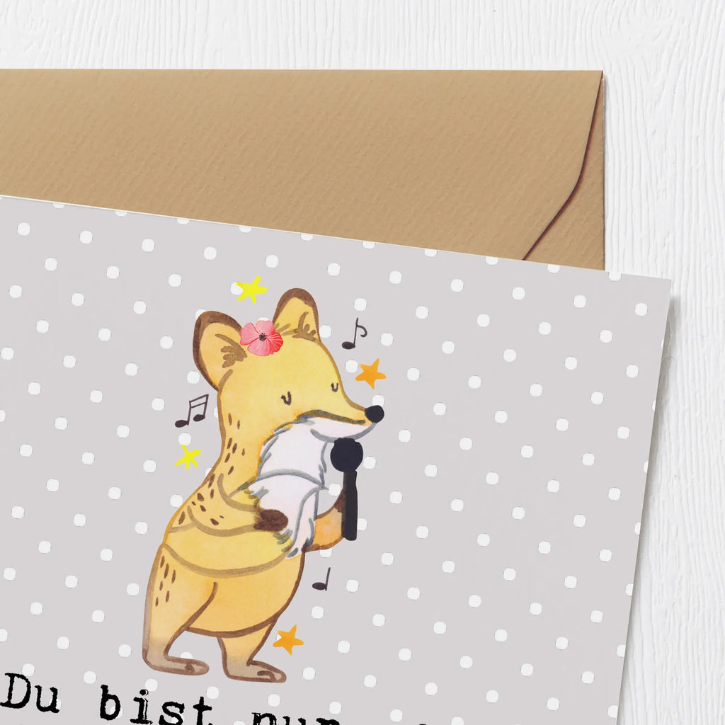 Deluxe Card Singer heart Klappkarte, Hochwertige Klappkarte, Hochzeitskarte, Einladungskarte, Grußkarte, Karte, Geburtstagskarte, Hochwertige Grußkarte, Glückwunschkarte, Beruf, Ausbildung, Jubiläum, Abschied, Rente, Kollege, Kollegin, Geschenk, Schenken, Arbeitskollege, Mitarbeiter, Firma, Danke, Dankeschön