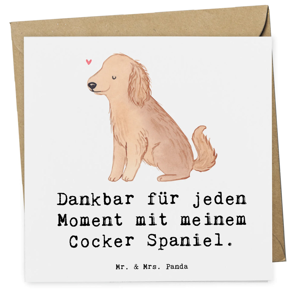 Deluxe Card Cocker Spaniel Moment puppy, dog owner, purebred dog, dog breed, animal lover, gift, giving