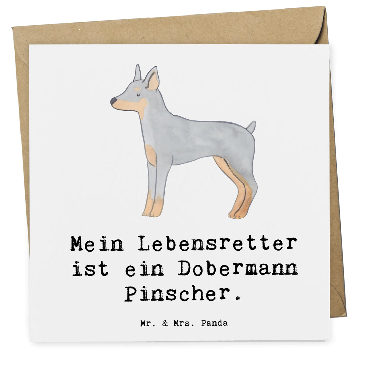 Karta Deluxe Doberman Ratujący życie