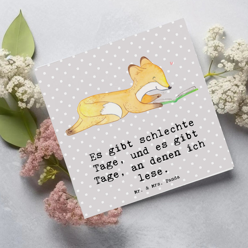 Deluxe Karte Fuchs Lesen Geburtstagskarte, Klappkarte, Hochzeitskarte, Grußkarte, Karte, Einladungskarte, Hochwertige Klappkarte, Glückwunschkarte, Hochwertige Grußkarte, Geschenk, Sport, Sportart, Hobby, Schenken, Danke, Dankeschön, Auszeichnung, Gewinn, Sportler, lesen, Bücher lesen, Bücherwurm