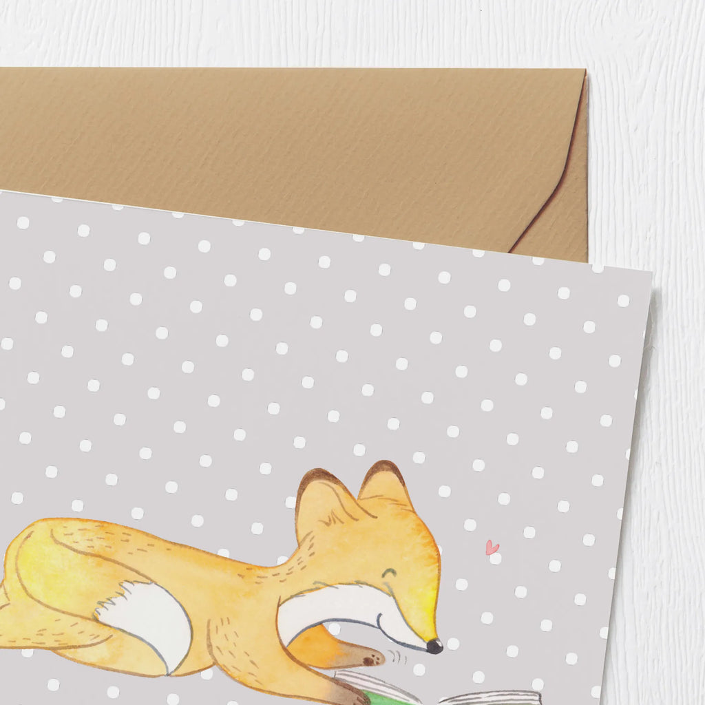 Deluxe Karte Fuchs Lesen Geburtstagskarte, Klappkarte, Hochzeitskarte, Grußkarte, Karte, Einladungskarte, Hochwertige Klappkarte, Glückwunschkarte, Hochwertige Grußkarte, Geschenk, Sport, Sportart, Hobby, Schenken, Danke, Dankeschön, Auszeichnung, Gewinn, Sportler, lesen, Bücher lesen, Bücherwurm