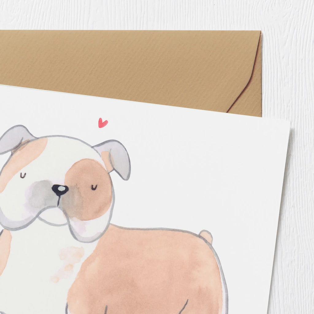 Deluxe Karte Englische Bulldogge Moment Grußkarte, Glückwunschkarte, Hochwertige Klappkarte, Karte, Klappkarte, Einladungskarte, Hochwertige Grußkarte, Hochzeitskarte, Geburtstagskarte, Hund, Hunderasse, Rassehund, Hundebesitzer, Geschenk, Tierfreund, Schenken, Welpe, Englische Bulldogge