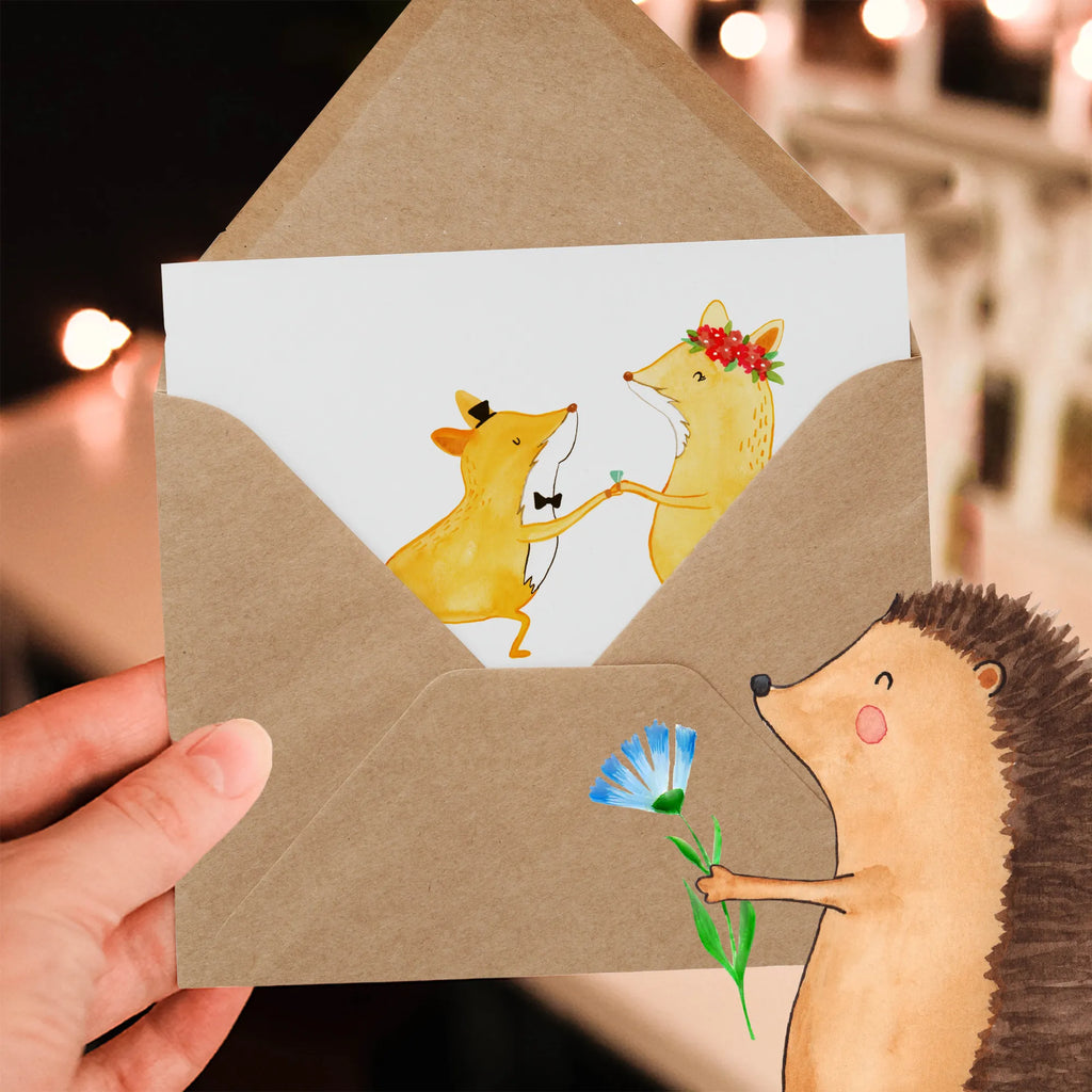 Deluxe Karte Füchse Hochzeit Hochzeitskarte, Hochwertige Klappkarte, Einladungskarte, Grußkarte, Karte, Hochwertige Grußkarte, Geburtstagskarte, Glückwunschkarte, Klappkarte, Hochzeit, Hochzeitsgeschenk, Ehe, Hochzeitsfeier, Trauung, Trauungsgeschenk, Verlobungsfeier, Verlobungsgeschenk, Hochzeitsgeschenkideen, Hochzeitsgeschenke für Brautpaar
