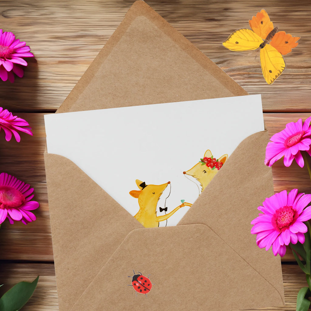 Deluxe Karte Füchse Hochzeit Hochzeitskarte, Hochwertige Klappkarte, Einladungskarte, Grußkarte, Karte, Hochwertige Grußkarte, Geburtstagskarte, Glückwunschkarte, Klappkarte, Hochzeit, Hochzeitsgeschenk, Ehe, Hochzeitsfeier, Trauung, Trauungsgeschenk, Verlobungsfeier, Verlobungsgeschenk, Hochzeitsgeschenkideen, Hochzeitsgeschenke für Brautpaar
