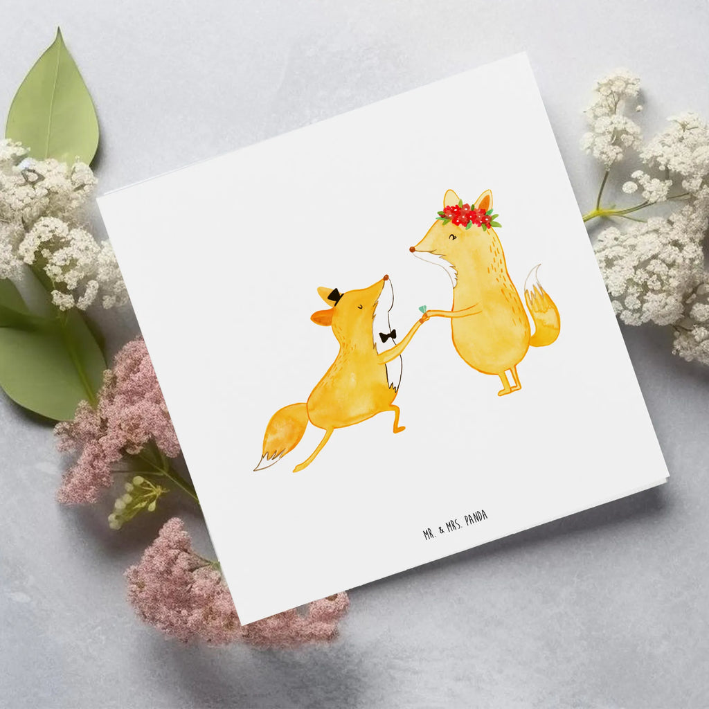 Deluxe Karte Füchse Hochzeit Hochzeitskarte, Hochwertige Klappkarte, Einladungskarte, Grußkarte, Karte, Hochwertige Grußkarte, Geburtstagskarte, Glückwunschkarte, Klappkarte, Hochzeit, Hochzeitsgeschenk, Ehe, Hochzeitsfeier, Trauung, Trauungsgeschenk, Verlobungsfeier, Verlobungsgeschenk, Hochzeitsgeschenkideen, Hochzeitsgeschenke für Brautpaar