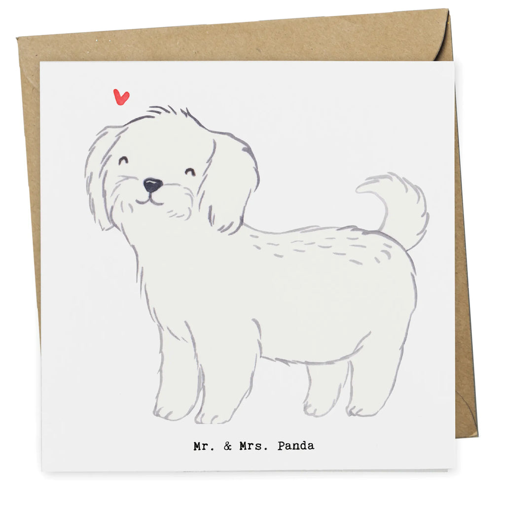 Deluxe Card Maltese Lifesaver Hochwertige Grußkarte, Karte, Hochzeitskarte, Geburtstagskarte, Klappkarte, Glückwunschkarte, Einladungskarte, Hochwertige Klappkarte, Grußkarte, Hund, Hunderasse, Rassehund, Hundebesitzer, Geschenk, Tierfreund, Schenken, Welpe, Malteser