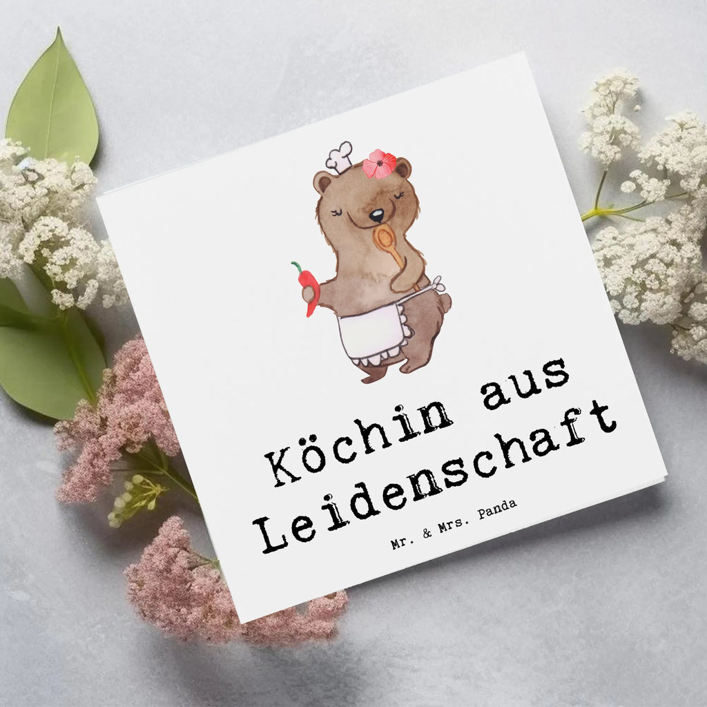 Deluxe Karte Köchin Leidenschaft Karte, Glückwunschkarte, Grußkarte, Geburtstagskarte, Hochwertige Klappkarte, Einladungskarte, Hochzeitskarte, Klappkarte, Hochwertige Grußkarte, Beruf, Ausbildung, Jubiläum, Abschied, Rente, Kollege, Kollegin, Geschenk, Schenken, Arbeitskollege, Mitarbeiter, Firma, Danke, Dankeschön, Chefköchin, Köchin, Küchenmeisterin, Sterneköchin, Schiffsköchin, Fernsehköchin, Küchenchefin, Restaurant