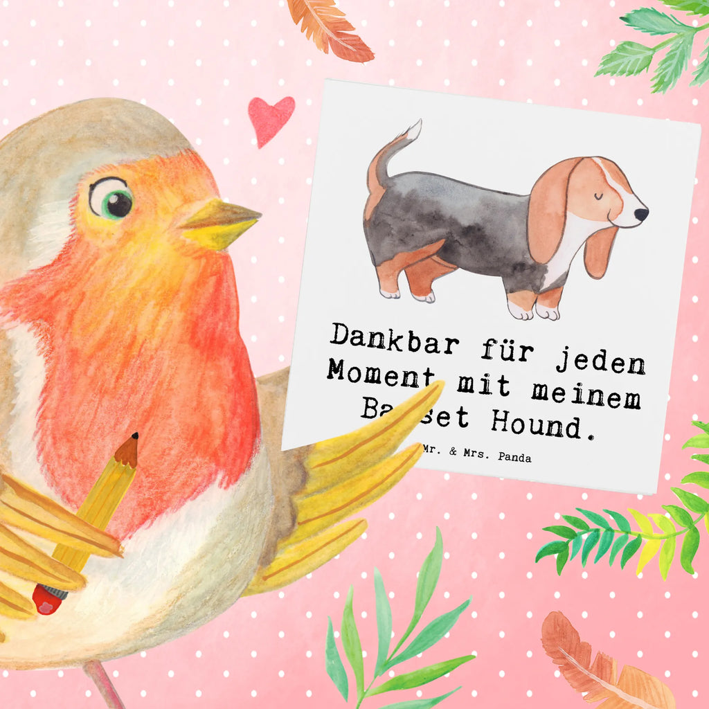Deluxe Card Basset Hound Moment Grußkarte, Geburtstagskarte, Hochwertige Klappkarte, Hochwertige Grußkarte, Karte, Einladungskarte, Glückwunschkarte, Klappkarte, Hochzeitskarte, Hund, Hunderasse, Rassehund, Hundebesitzer, Geschenk, Tierfreund, Schenken, Welpe, Basset Hound, Basset