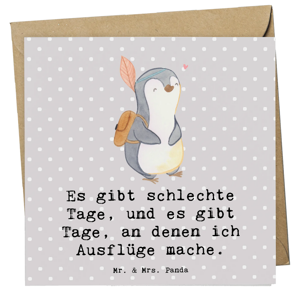 Deluxe Card penguin Side trip Geburtstagskarte, Glückwunschkarte, Hochzeitskarte, Karte, Klappkarte, Hochwertige Klappkarte, Einladungskarte, Grußkarte, Hochwertige Grußkarte, Geschenk, Sport, Sportart, Hobby, Schenken, Danke, Dankeschön, Auszeichnung, Gewinn, Sportler, reisen, Ausflug, Ausflüge machen, Ausflugsziele
