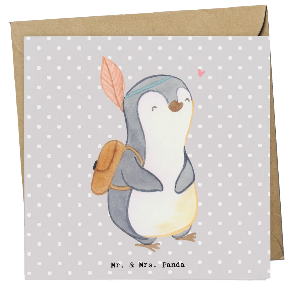 Deluxe Card penguin Side trip Geburtstagskarte, Glückwunschkarte, Hochzeitskarte, Karte, Klappkarte, Hochwertige Klappkarte, Einladungskarte, Grußkarte, Hochwertige Grußkarte, Geschenk, Sport, Sportart, Hobby, Schenken, Danke, Dankeschön, Auszeichnung, Gewinn, Sportler, reisen, Ausflug, Ausflüge machen, Ausflugsziele