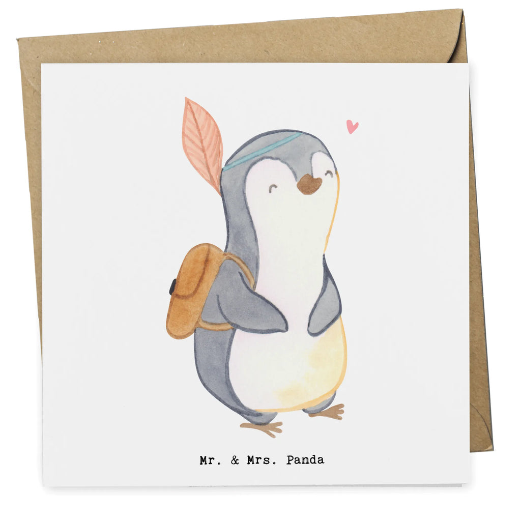 Deluxe Card penguin Side trip Geburtstagskarte, Glückwunschkarte, Hochzeitskarte, Karte, Klappkarte, Hochwertige Klappkarte, Einladungskarte, Grußkarte, Hochwertige Grußkarte, Geschenk, Sport, Sportart, Hobby, Schenken, Danke, Dankeschön, Auszeichnung, Gewinn, Sportler, reisen, Ausflug, Ausflüge machen, Ausflugsziele