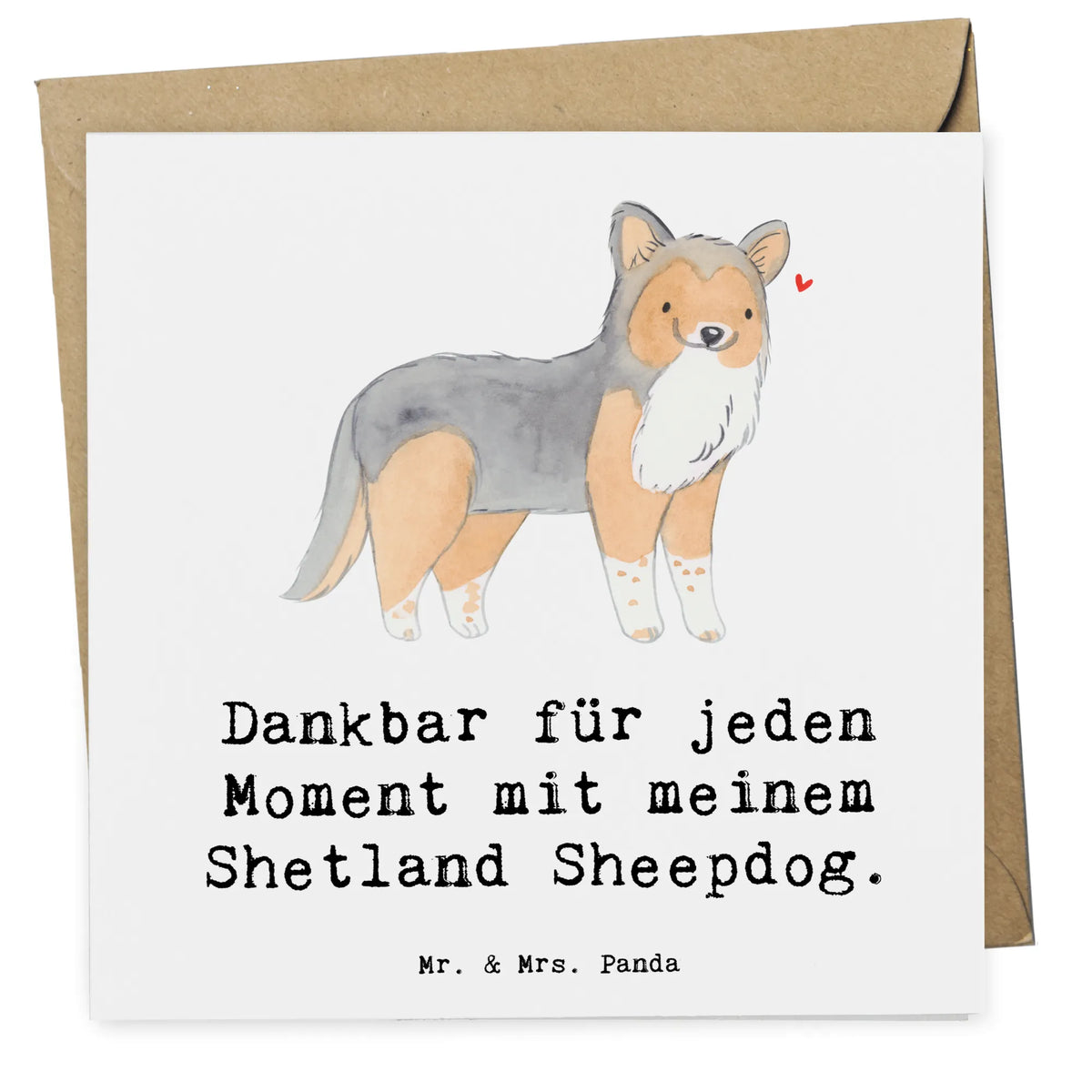 Karta Deluxe Szetlandzki owczarek Chwila