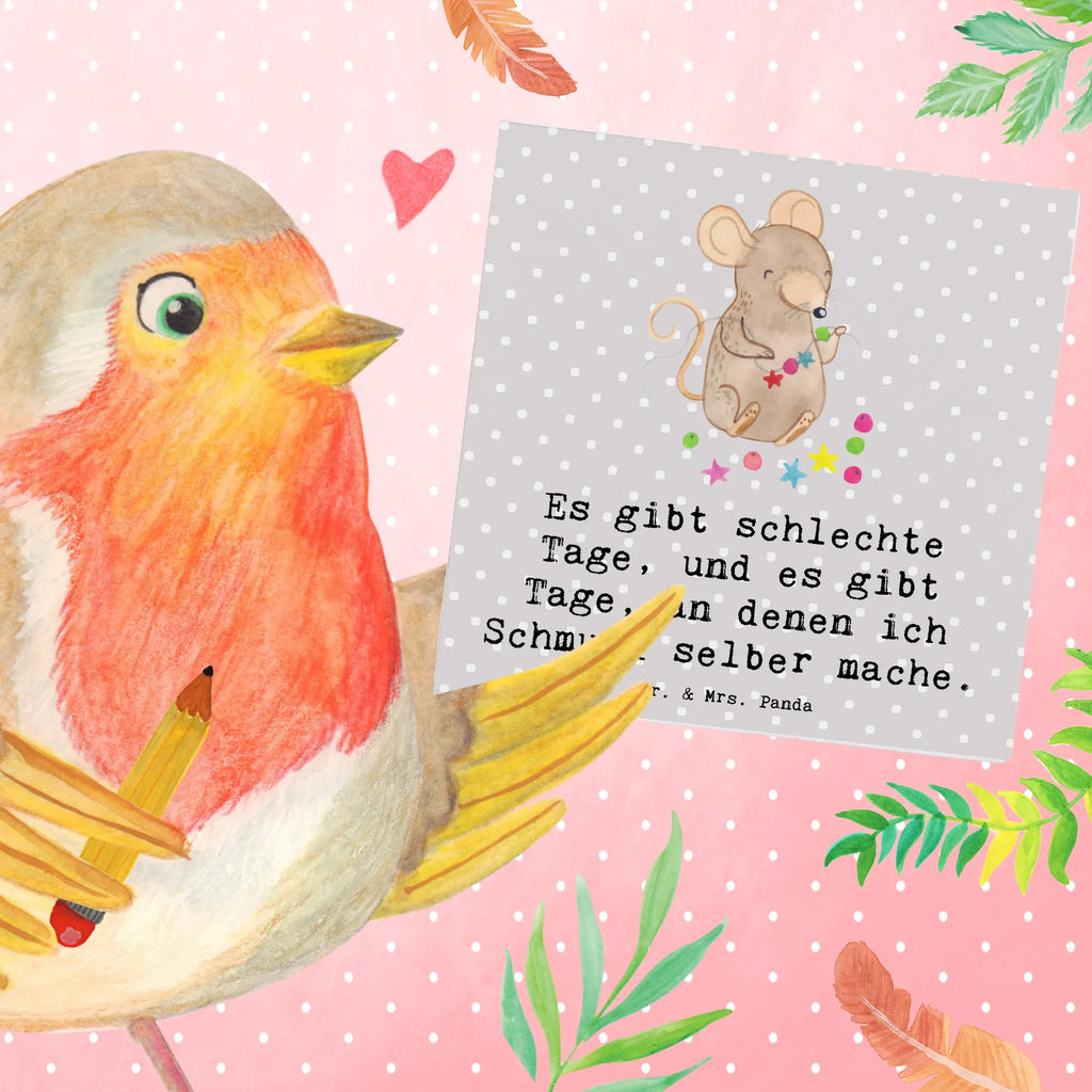 Deluxe Karte Maus Schmuck selber machen Glückwunschkarte, Hochzeitskarte, Einladungskarte, Karte, Hochwertige Grußkarte, Geburtstagskarte, Grußkarte, Hochwertige Klappkarte, Klappkarte, Geschenk, Sport, Sportart, Hobby, Schenken, Danke, Dankeschön, Auszeichnung, Gewinn, Sportler, Schmuck basteln, DIY, Schmuck selber machen