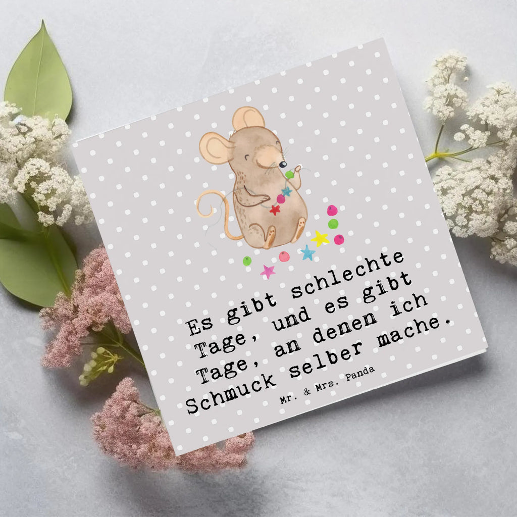 Deluxe Karte Maus Schmuck selber machen Glückwunschkarte, Hochzeitskarte, Einladungskarte, Karte, Hochwertige Grußkarte, Geburtstagskarte, Grußkarte, Hochwertige Klappkarte, Klappkarte, Geschenk, Sport, Sportart, Hobby, Schenken, Danke, Dankeschön, Auszeichnung, Gewinn, Sportler, Schmuck basteln, DIY, Schmuck selber machen