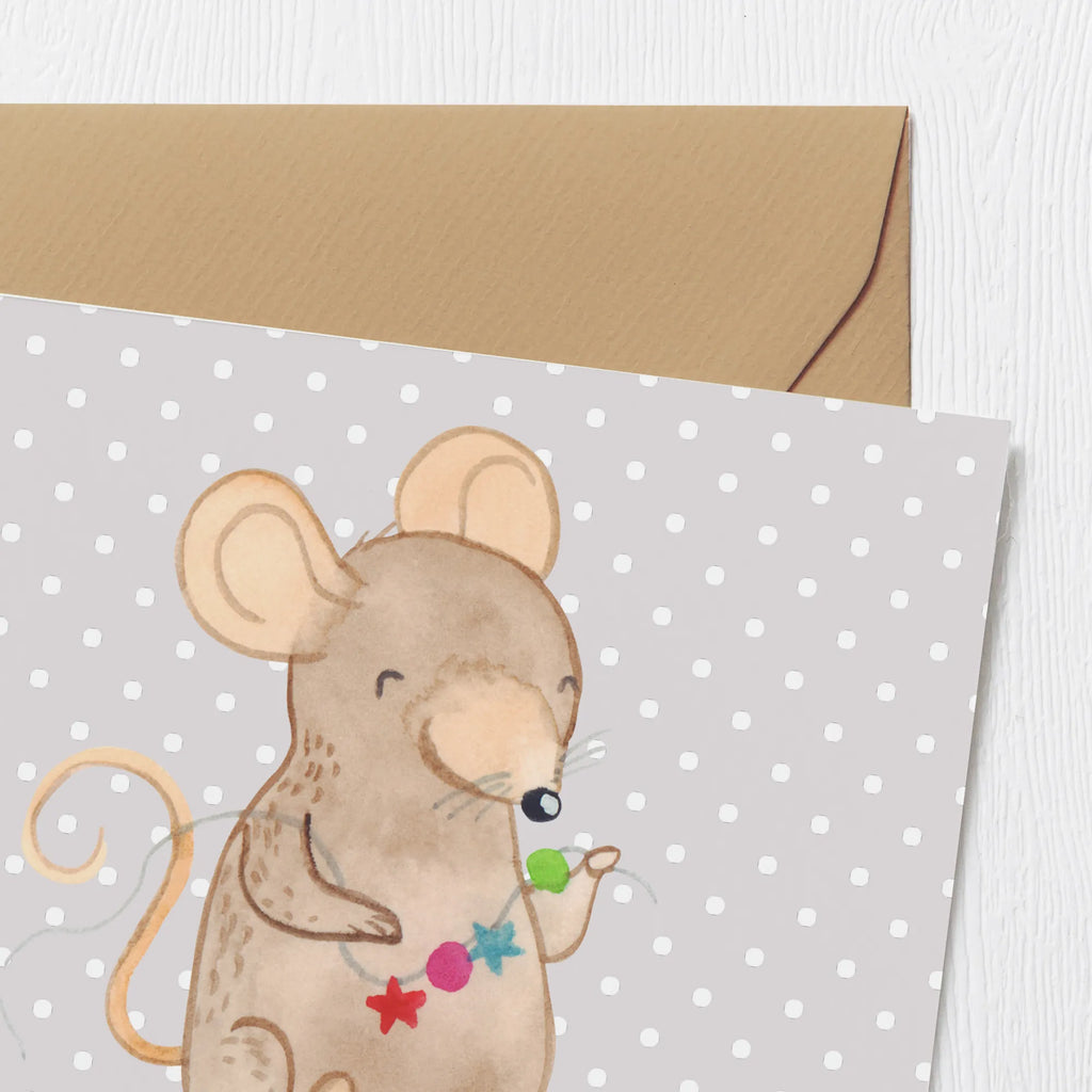 Deluxe Karte Maus Schmuck selber machen Glückwunschkarte, Hochzeitskarte, Einladungskarte, Karte, Hochwertige Grußkarte, Geburtstagskarte, Grußkarte, Hochwertige Klappkarte, Klappkarte, Geschenk, Sport, Sportart, Hobby, Schenken, Danke, Dankeschön, Auszeichnung, Gewinn, Sportler, Schmuck basteln, DIY, Schmuck selber machen