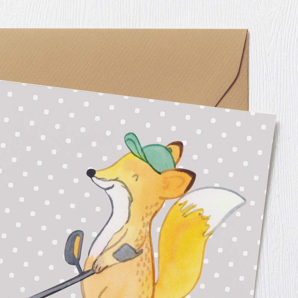 Deluxe Card Fox metal detector Einladungskarte, Hochwertige Klappkarte, Karte, Glückwunschkarte, Geburtstagskarte, Hochwertige Grußkarte, Hochzeitskarte, Klappkarte, Grußkarte, Geschenk, Sport, Sportart, Hobby, Schenken, Danke, Dankeschön, Auszeichnung, Gewinn, Sportler, Sondengänger, sondeln, Münzen suchen, Schatzsuche, Metalldetektor