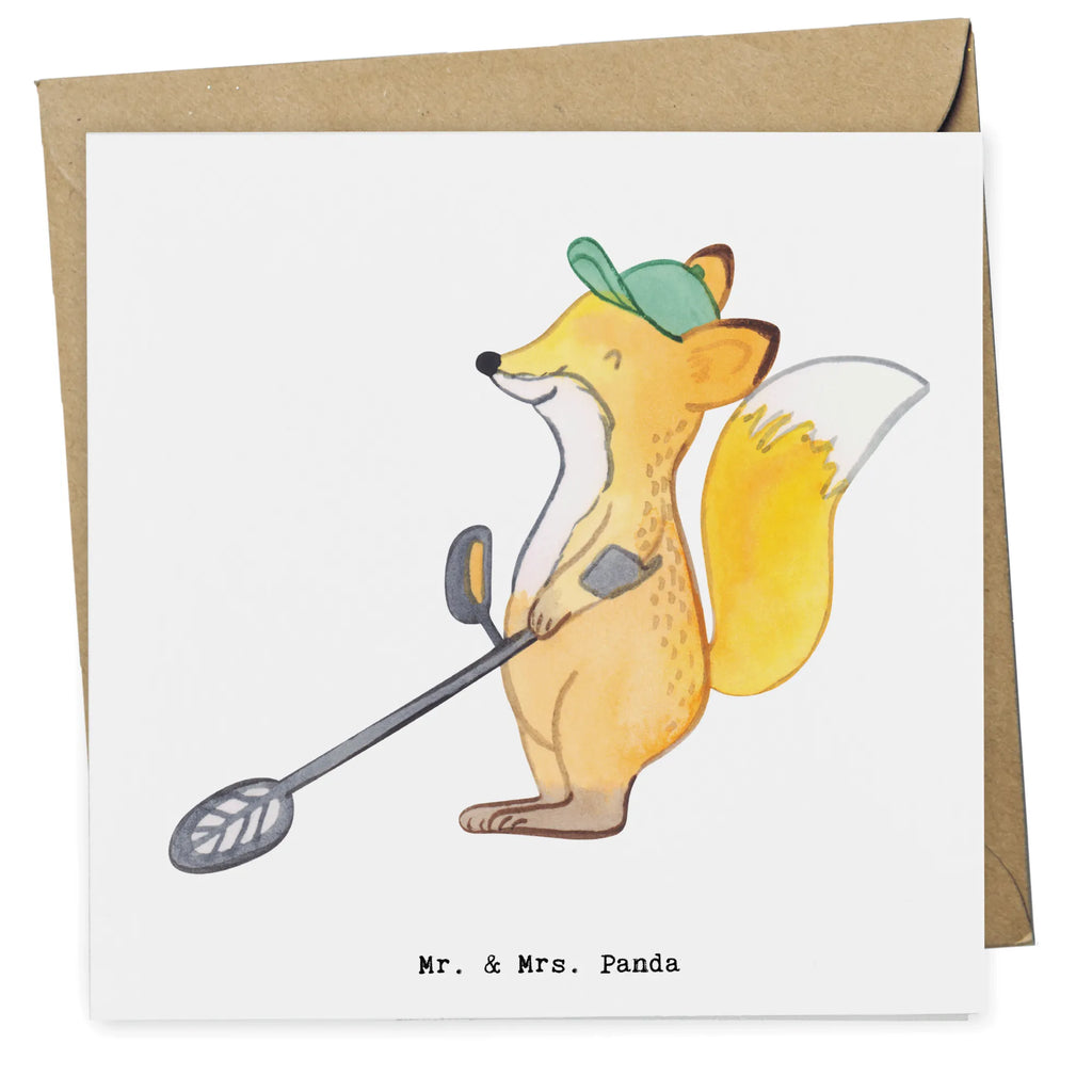 Deluxe Card Fox metal detector Einladungskarte, Hochwertige Klappkarte, Karte, Glückwunschkarte, Geburtstagskarte, Hochwertige Grußkarte, Hochzeitskarte, Klappkarte, Grußkarte, Geschenk, Sport, Sportart, Hobby, Schenken, Danke, Dankeschön, Auszeichnung, Gewinn, Sportler, Sondengänger, sondeln, Münzen suchen, Schatzsuche, Metalldetektor