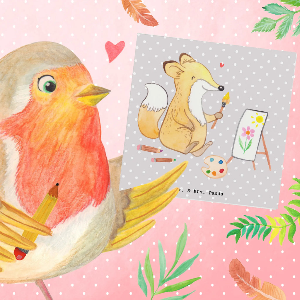 Deluxe Karte Fuchs  Malen Geschenkkarte, Einladungskarte, lustige karten, Gutscheinkarte, Glückwunschkarte, Klappkarte, Karte, Hochwertige Klappkarte, Hochzeitskarte, Grußkarte, abschiedskarte, quadratische karte, Dankeskarte, geburtskarte, Hochwertige Grußkarte, Geburtstagskarte, sprüche karten, weihnachtskarte, Sportart, Hobby, Danke, Dankeschön, Geschenk, Auszeichnung, Gewinn, Sportler, Schenken, Sport, Zeichnen, Künstler, Hobbyzeichner, Künstlerin, Malen