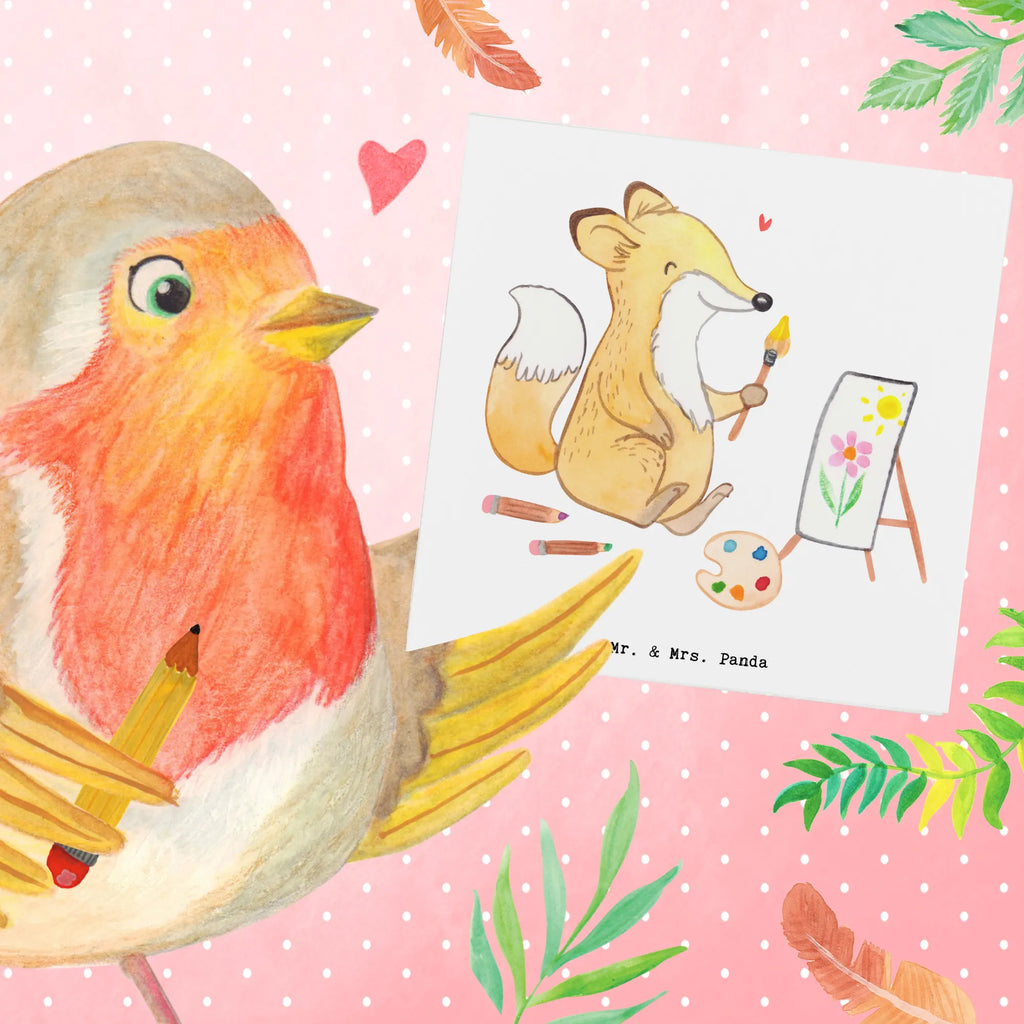 Deluxe Karte Fuchs  Malen Geschenkkarte, Einladungskarte, lustige karten, Gutscheinkarte, Glückwunschkarte, Klappkarte, Karte, Hochwertige Klappkarte, Hochzeitskarte, Grußkarte, abschiedskarte, quadratische karte, Dankeskarte, geburtskarte, Hochwertige Grußkarte, Geburtstagskarte, sprüche karten, weihnachtskarte, Sportart, Hobby, Danke, Dankeschön, Geschenk, Auszeichnung, Gewinn, Sportler, Schenken, Sport, Zeichnen, Künstler, Hobbyzeichner, Künstlerin, Malen