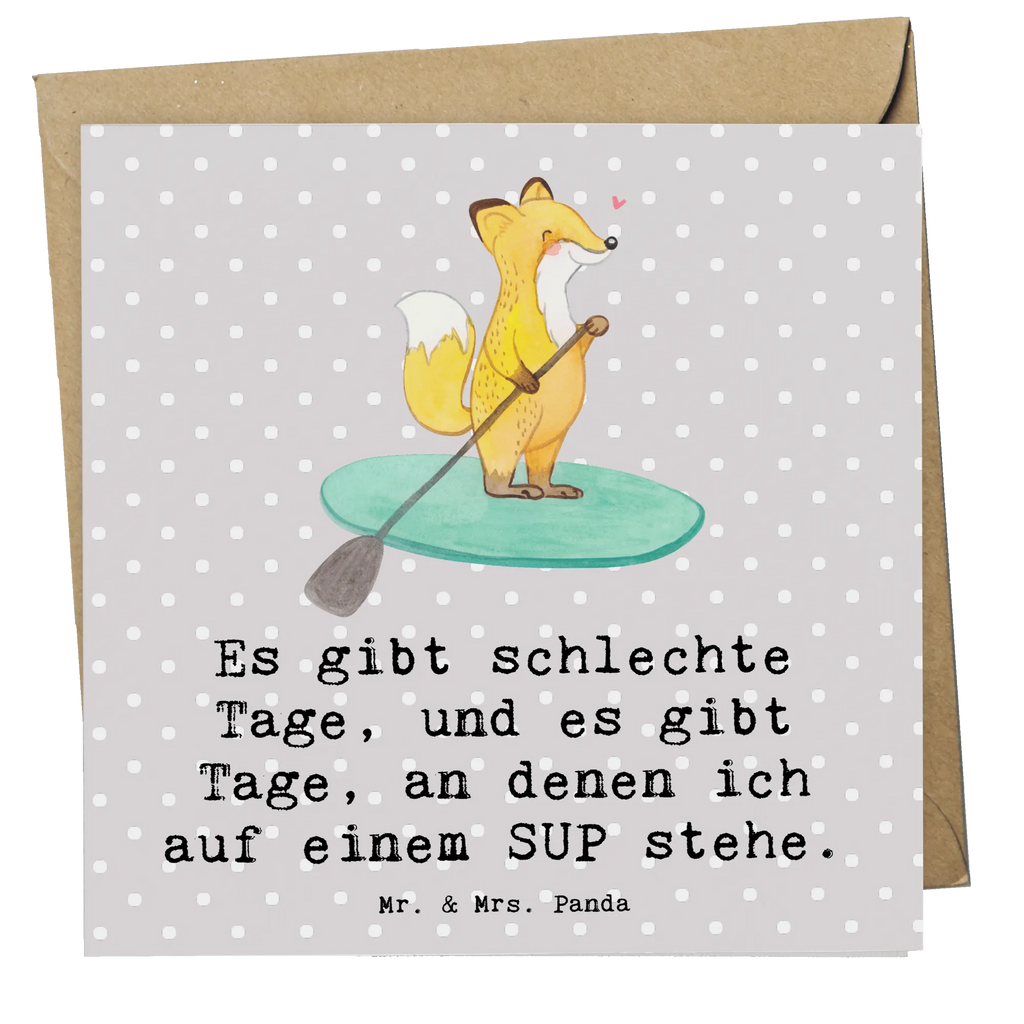 Deluxe Card Fox Stand up paddling Hochwertige Grußkarte, Einladungskarte, Karte, Klappkarte, Geburtstagskarte, Glückwunschkarte, Hochwertige Klappkarte, Grußkarte, Hochzeitskarte, Geschenk, Sport, Sportart, Hobby, Schenken, Danke, Dankeschön, Auszeichnung, Gewinn, Sportler, subben, Stand up paddle, Paddle Boarding, Stand Up Paddling, SUB