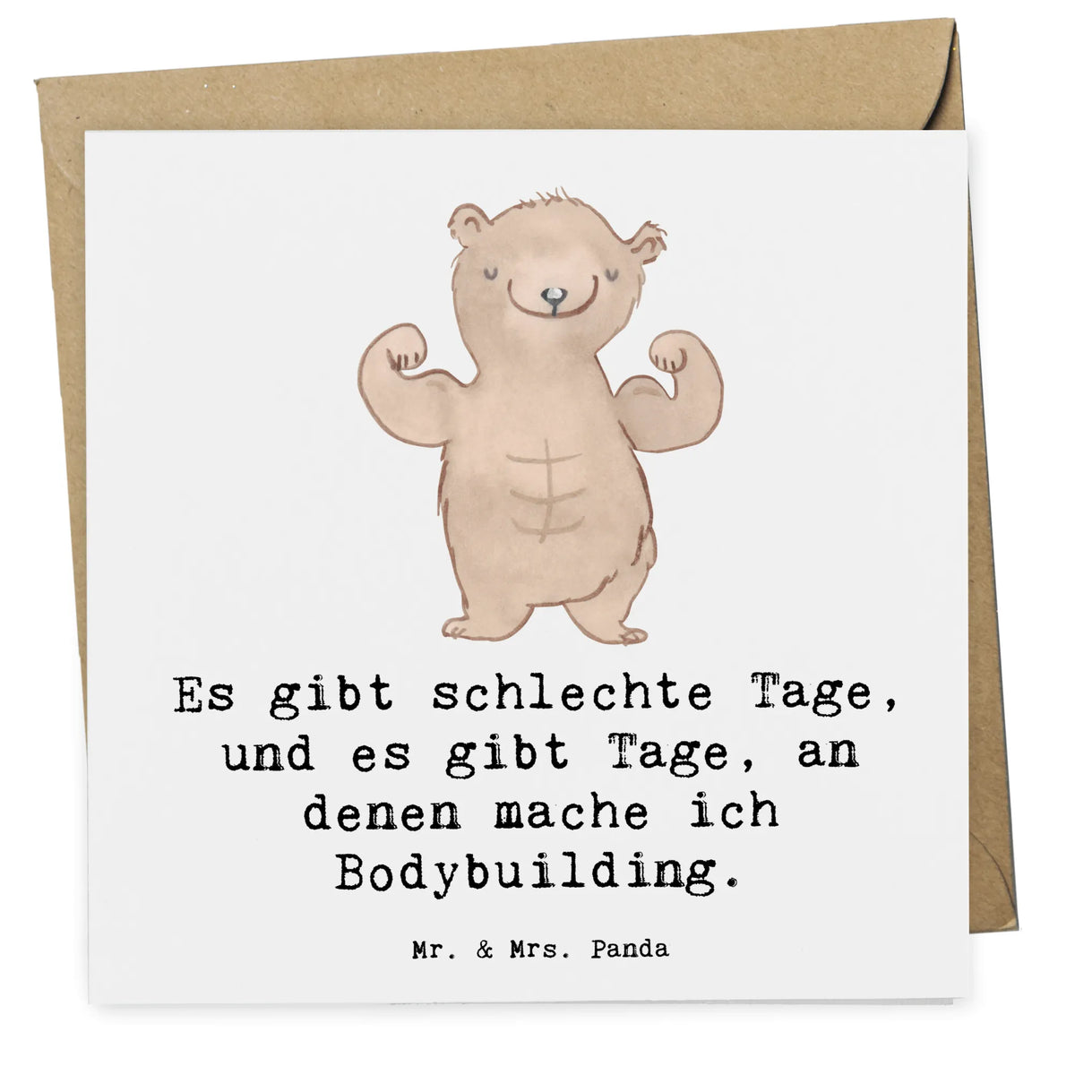 Deluxe Card bear body building