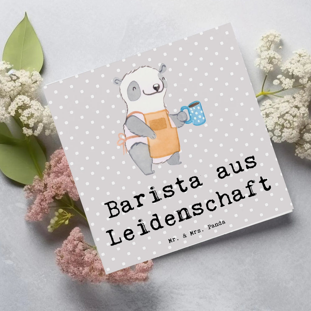 Deluxe Card Barista Passion Grußkarte, Karte, Hochwertige Grußkarte, Einladungskarte, Geburtstagskarte, Klappkarte, Hochzeitskarte, Glückwunschkarte, Hochwertige Klappkarte, Beruf, Ausbildung, Jubiläum, Abschied, Rente, Kollege, Kollegin, Geschenk, Schenken, Arbeitskollege, Mitarbeiter, Firma, Danke, Dankeschön, Barista, Kaffee, Eröffnung Cafe